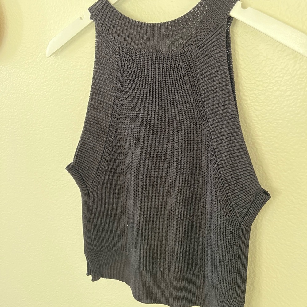 Aritzia Wilfred knit top in black - Picture 6 of 7